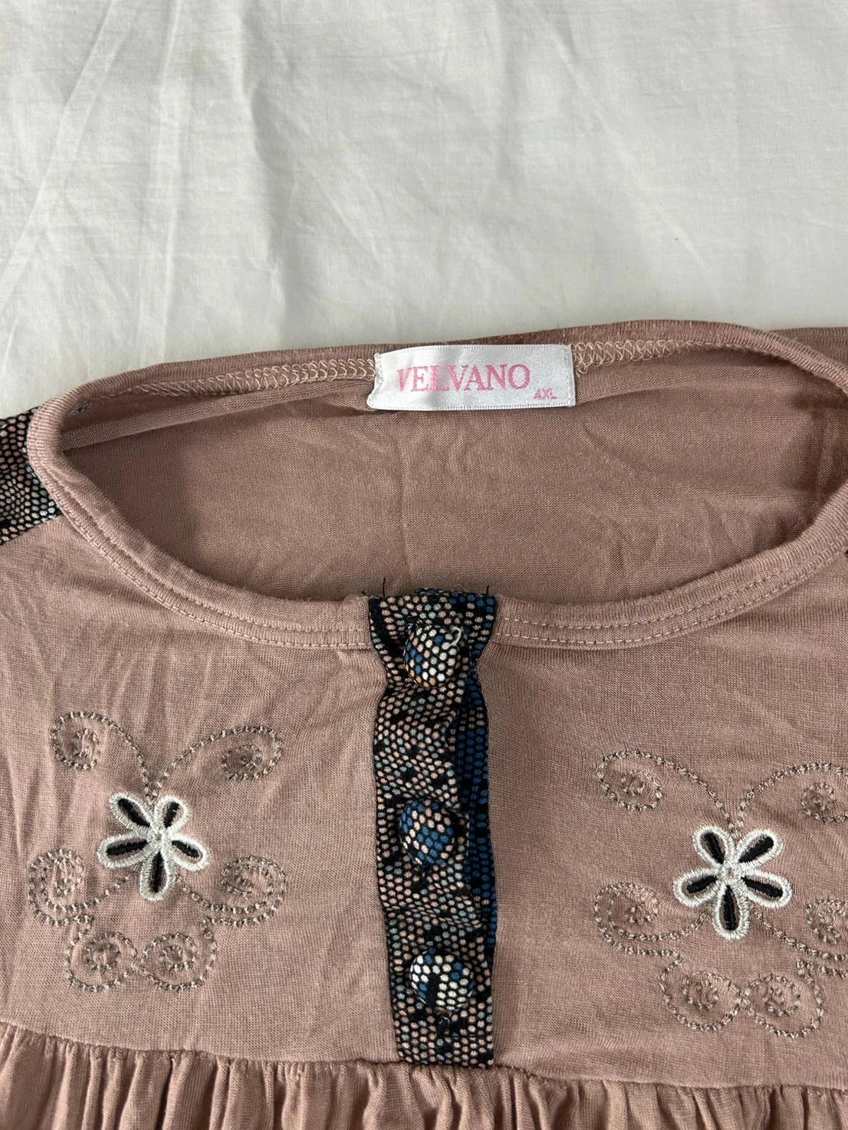 Vestido vintage rosa velvano talla 4XL – photo 3